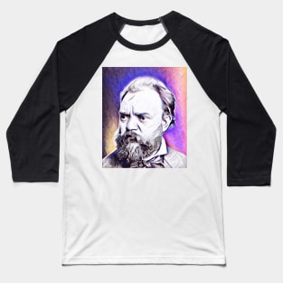 Antonín Dvořák Pink Portrait | Antonín Dvořák Artwork 6 Baseball T-Shirt